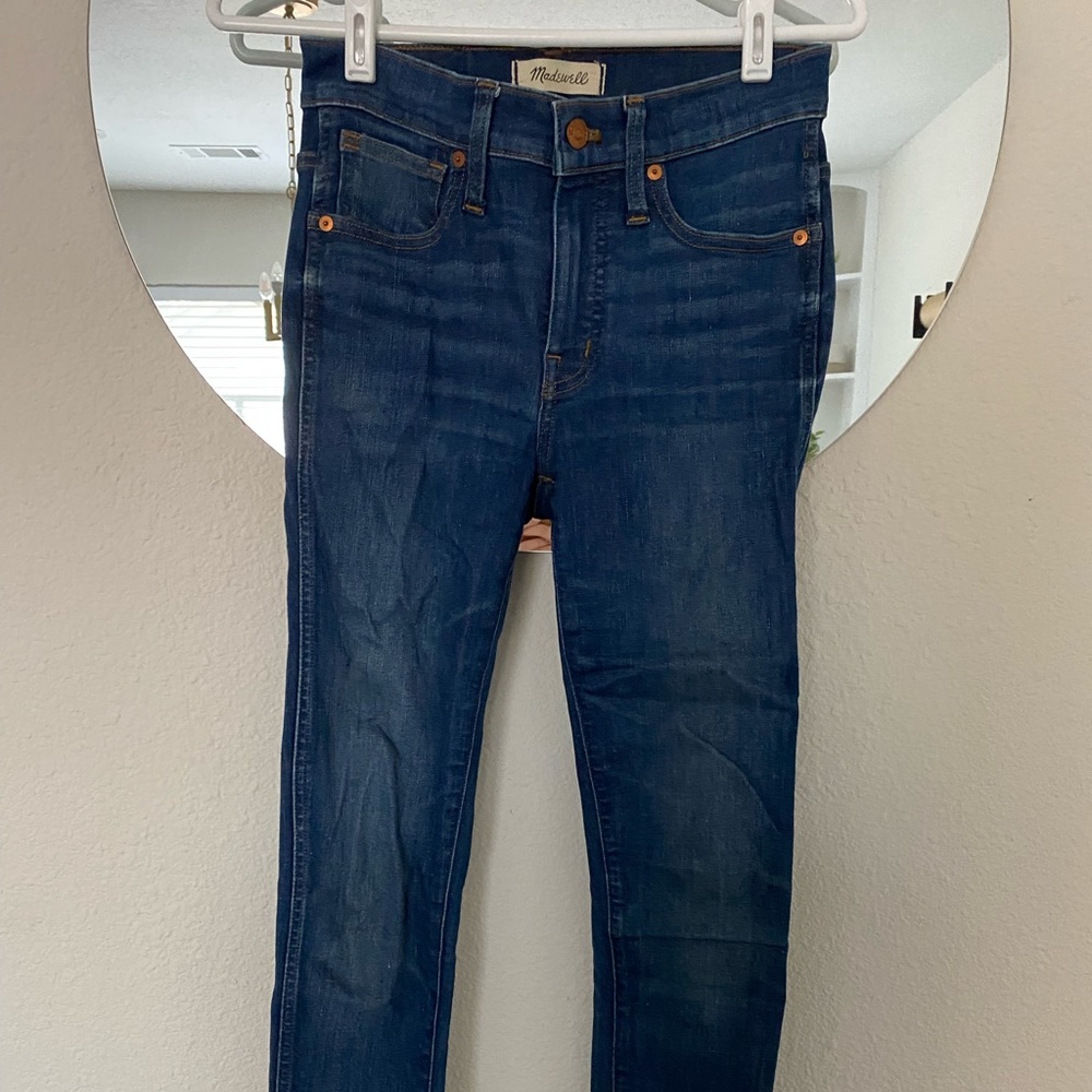 madewell skinny jeans, size 25